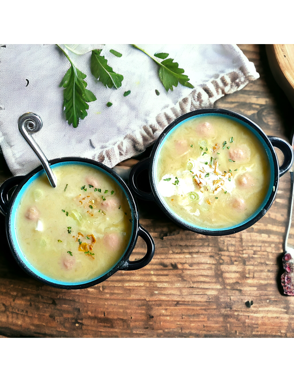 Bleekselderij Soep Met Knoflook