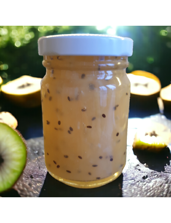 Golden kiwi jam met kokos en sinasappel limoen smaak